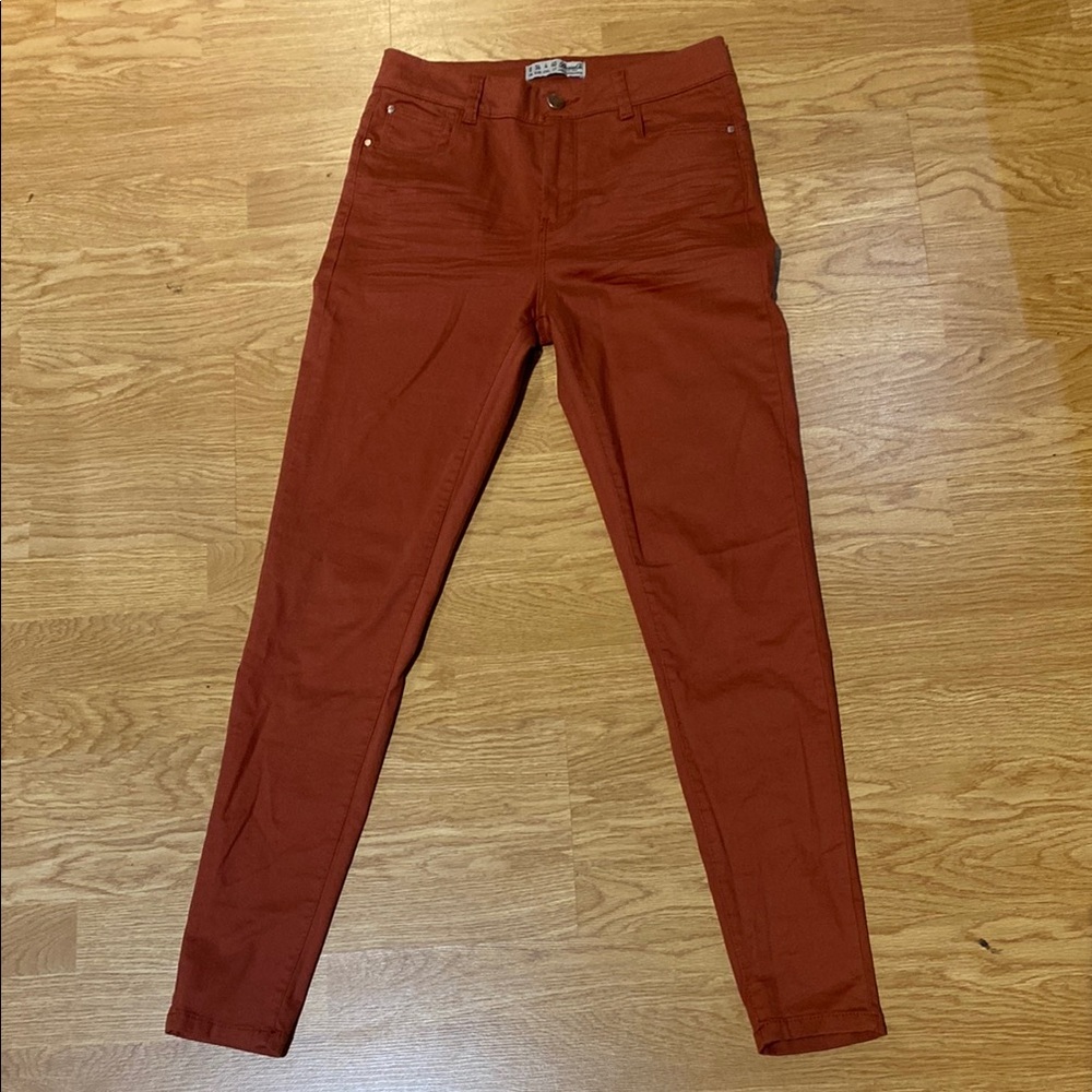 Brown Skinny Jeans with Stretch